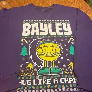 Bayley Hug Like a Champ WWE Christmas Sweater Womens Size Small